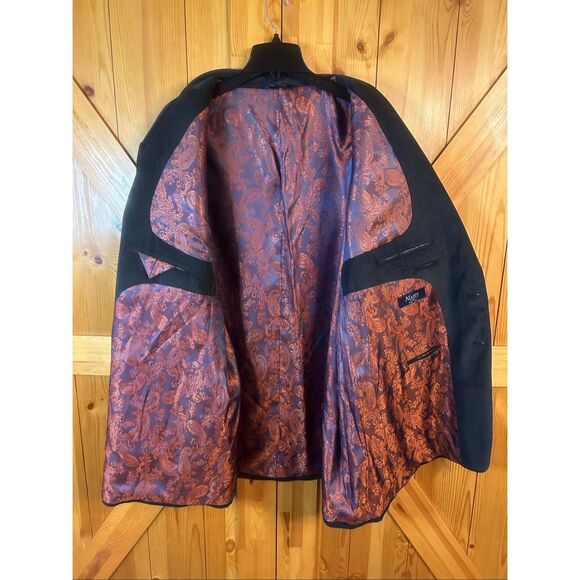 Afazzy Charcoal Square Weave Sport Coat Blazer Jacket NWT READ Size 60XL (5676) - Picture 5 of 8